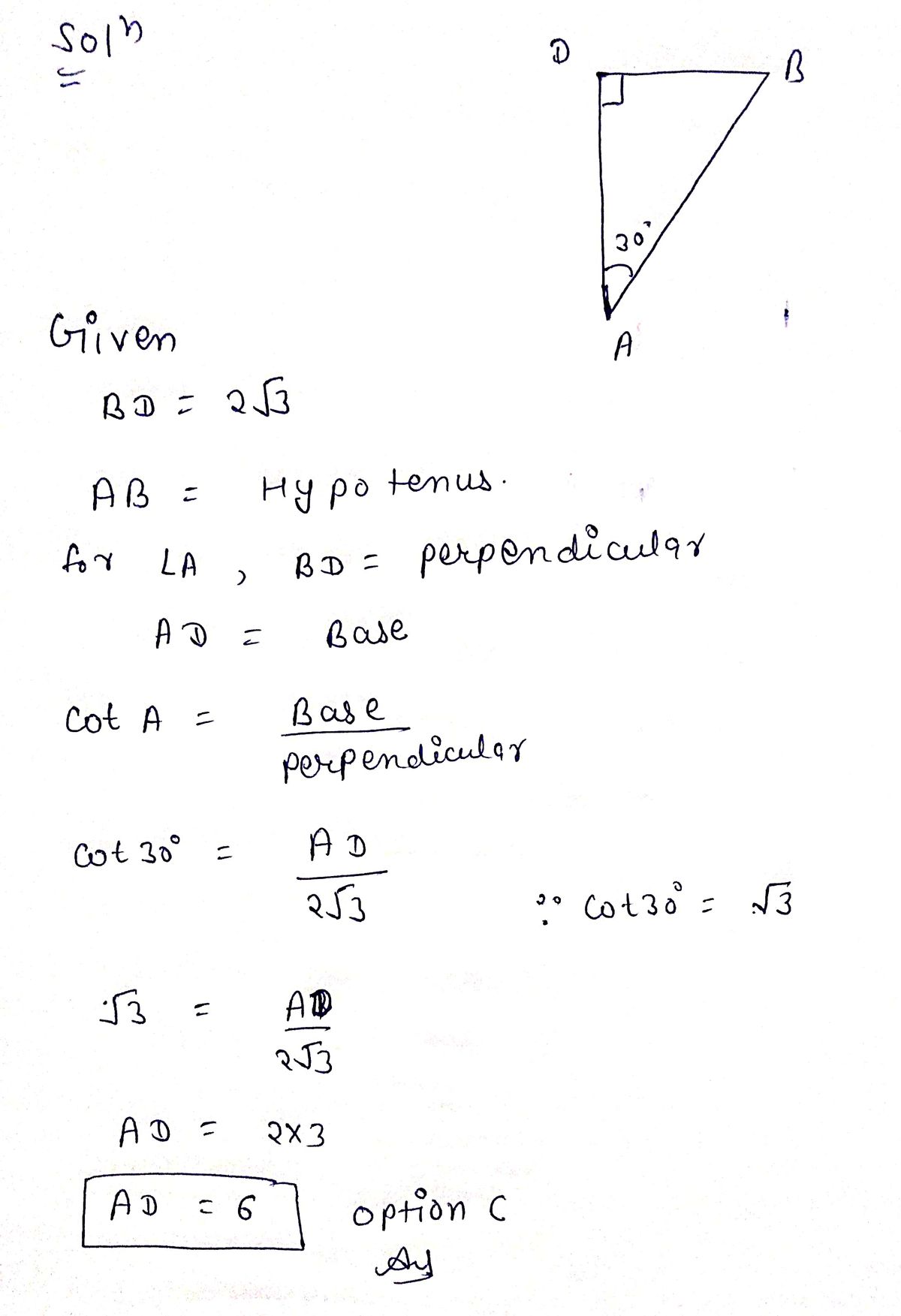 Trigonometry homework question answer, step 1, image 1